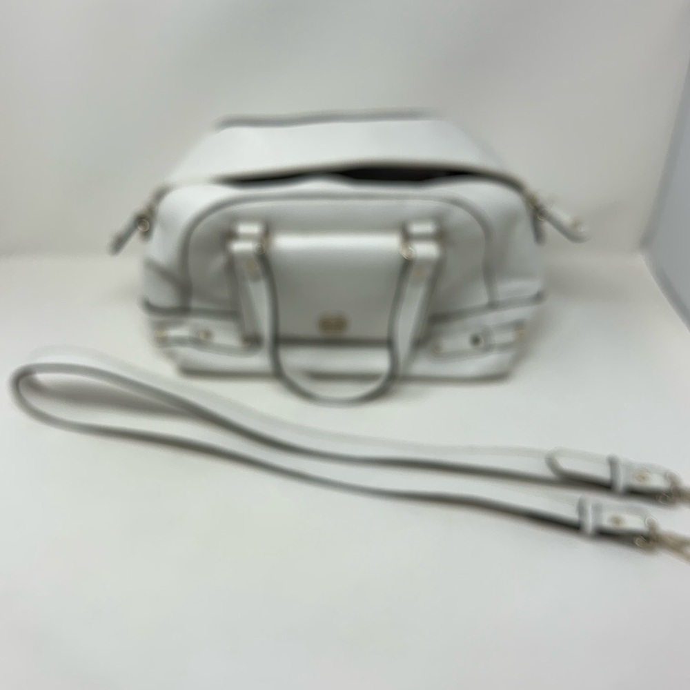 White Leather Handbag - Picture 9 of 11